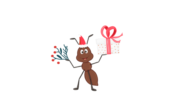 Christmas Ant: A Charming Addition to Your Embroidery
