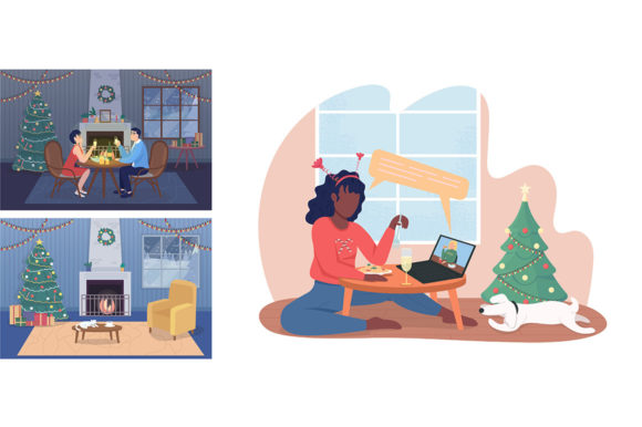 Christmas Dinner Vector Illustrations: A Graphics Gem