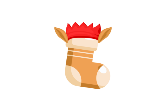 Christmas Ear Deer Socks Svg: A Festive Graphics Asset