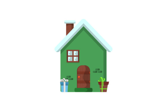 Christmas House Decoration: A Versatile Graphics and Illustrations Asset