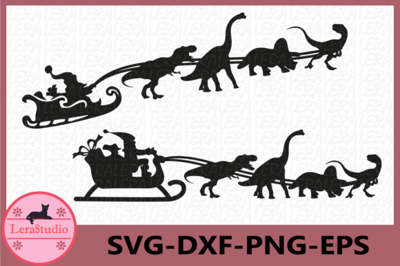 Christmas, Santa, Dinosaur: A Versatile Graphics and Illustrations Asset