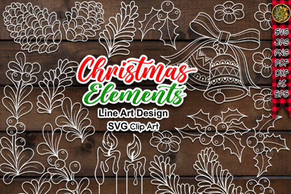 Christmas SVG Line Art: A Festive Graphics Asset for Local Brands