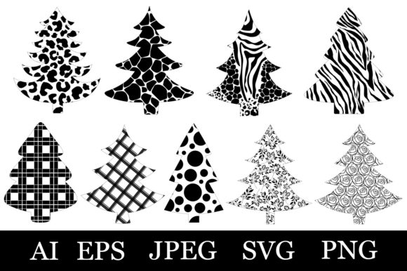 Christmas Tree Sublimation. Animal Print: A Versatile Graphics and Illustrations Asset