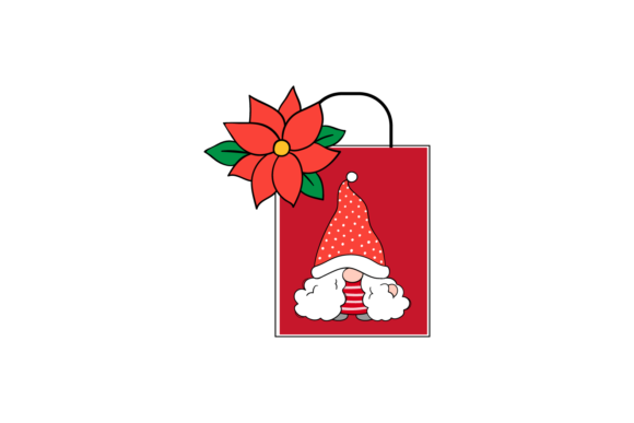 Gnome Christmas Bag Flower: A Festive Graphic for Your Blog