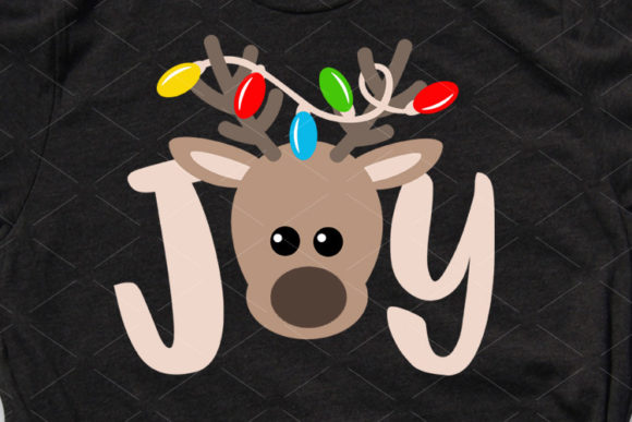 Joy Sign Merry Christmas Lights Reindeer