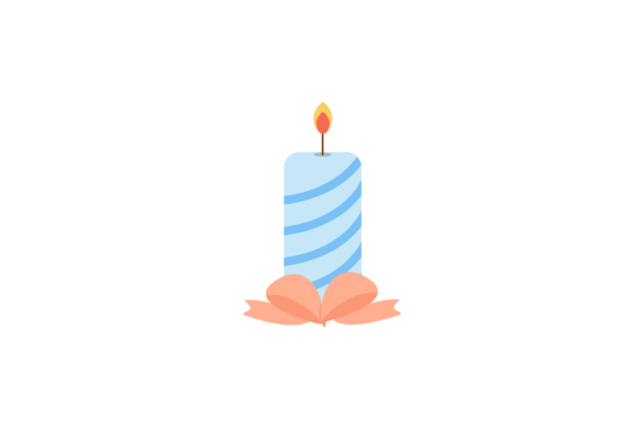 Merry Christmas Candle: A Festive Graphic for Branding