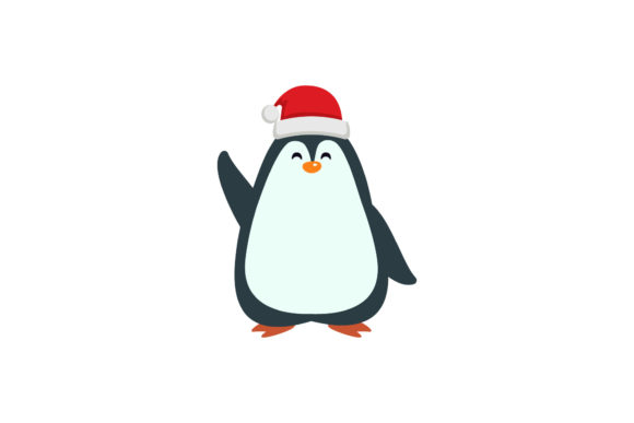Penguin Christmas Holiday Vector: A Festive Graphics and Illustrations Asset